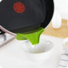 Anti-spill Silicone Spout Funnel for Pots Pans and Bowls