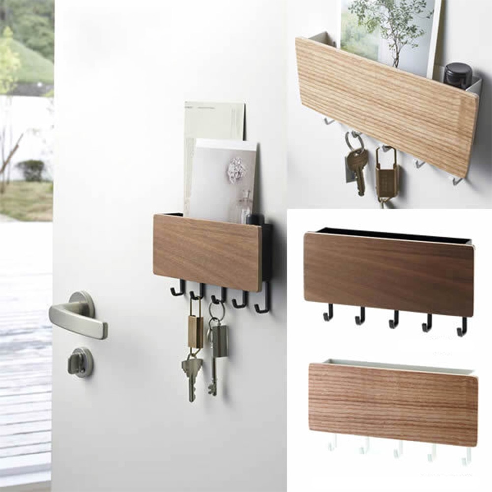 Decorative Simple Small Wall Hooks with Storage Rack Holder